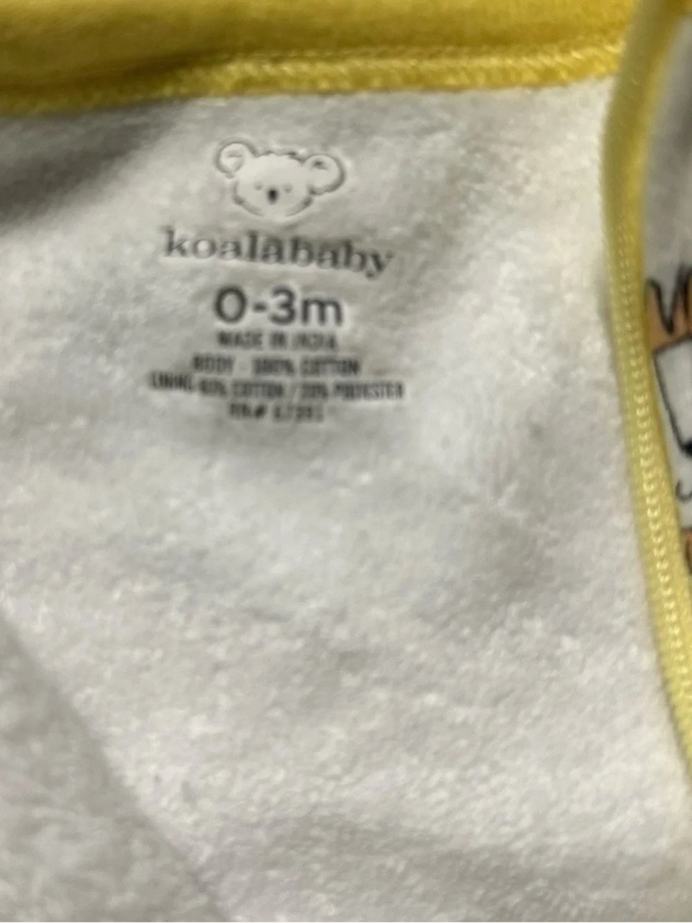 Koala Baby Sleep Sack Animals Giraffe Elephant Lion Size 0-3 Months